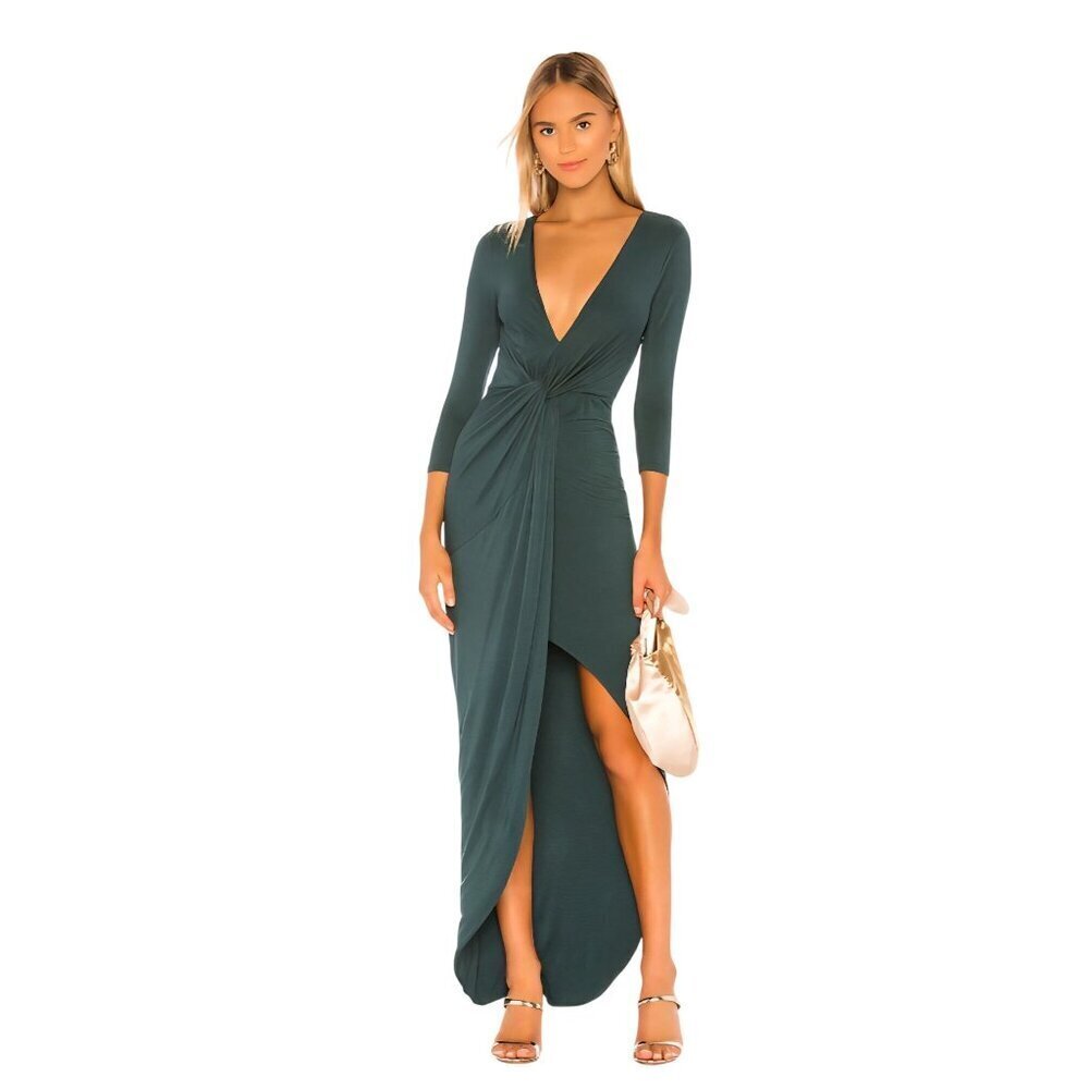 Lovers + Friends Sundance Maxi Dress Everglade Green Size S
